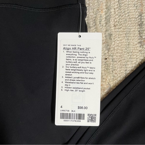 lululemon Align Pant 25" NWT - Picture 6 of 6
